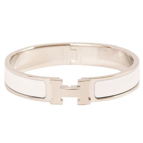 white hermes clic clac|Hermes clic clac for sale.